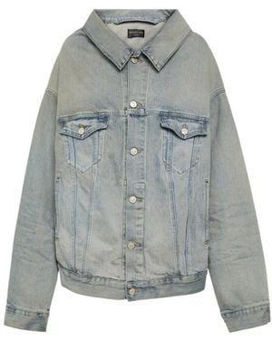Balenciaga Oversized Denim Jacket - Grey
