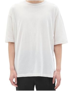 Ann Demeulemeester Text-Print Cotton T-Shirt - White