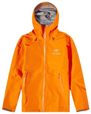 Arc'teryx Logo Hooded Casual Jacket - Orange