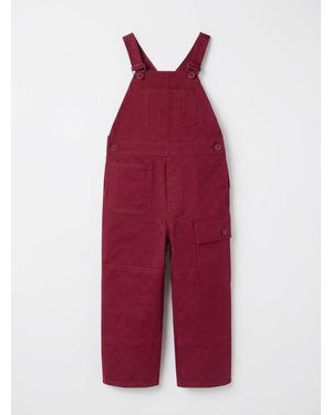 Gucci Children's Gg Gabardine Overall - Red