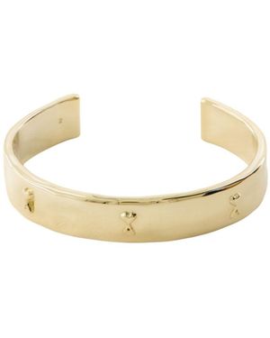 Ami Paris Hammered Ami De Coeur Bracelet - Metallic