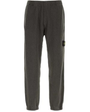 Stone Island Logo Patch Joggers - Black
