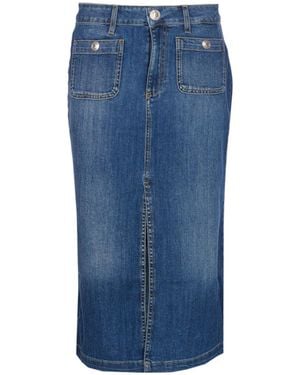 Liu Jo Denim Skirt - Blue