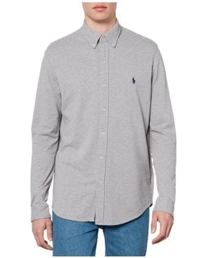 Ralph Lauren Collar Longsleeve Shirt - Grey