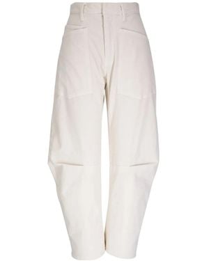 Nili Lotan Casual Trousers With Belt Loops - White