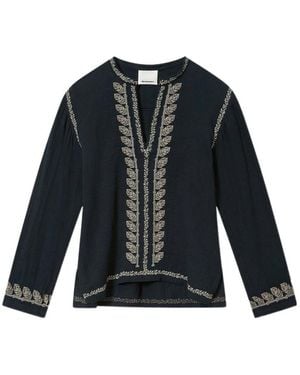 Isabel Marant Faded Cotton T-Shirt - Blue
