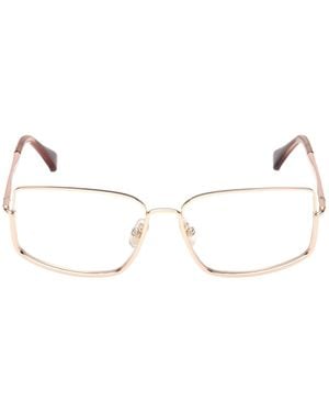 Max Mara Square Frame Glasses - Natural