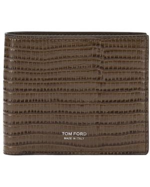 Tom Ford 'Tejus T Line' Wallet - Brown