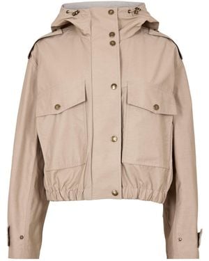 Moncler Windproof Hooded Jacket - Natural