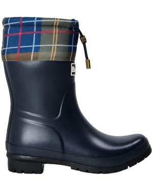 Barbour Mowbray Mid Mid-Height Waterproof Wellies - Blue