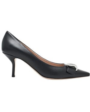 Emporio Armani Buckle-Detail Pointed-Toe Court Shoes - Multicolour