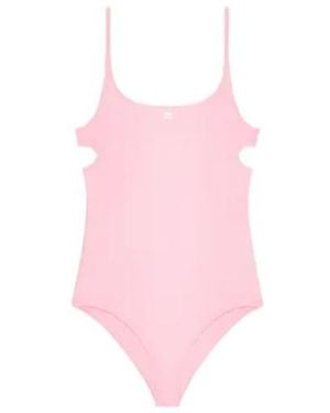 Courreges Courrèges Logo Detailed One-Piece Swimsuit - Pink