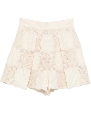 Zimmermann Wanderlust Tuck Shorts - Natural
