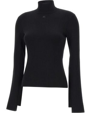 Courreges Long-Sleeved Sweater - Blue