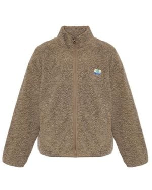 American Vintage Zip Fleece Jacket - Natural