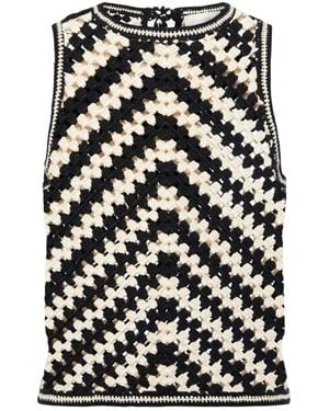 Zimmermann Crew Neck Top - Black