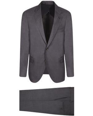 Lardini Two-Button Tailored Suit - Grey