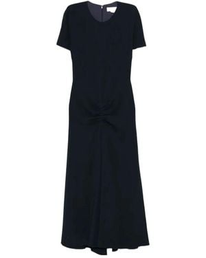 Victoria Beckham Short Sleeve Dress - Blue