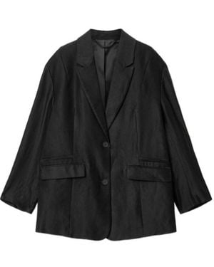 AllSaints Charley Oversized Single Breasted Blazer - Black