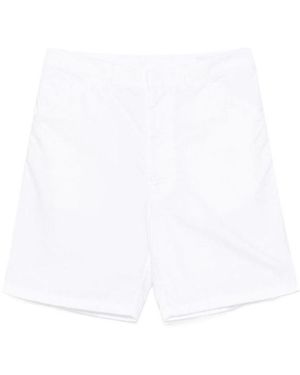 Prada Logo Detailed Bermuda Shorts - White