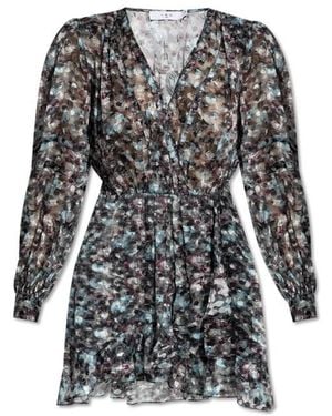 IRO Dress With Floral Motif "Risli" - Black