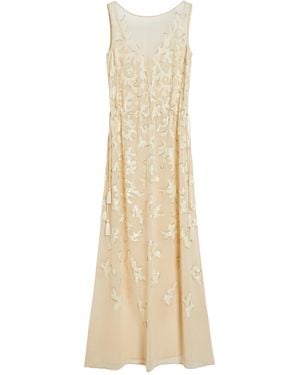 Max Mara Jazz Sequin-Embellished Maxi Dress - Natural
