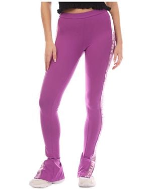 Off-White c/o Virgil Abloh Logo Band Split Leggings - Purple