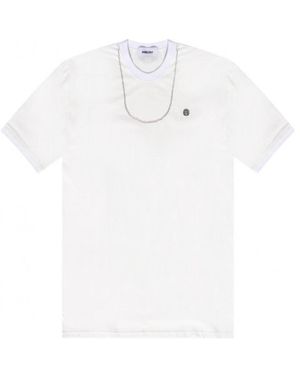 Ambush Chain Collar Detail Crewneck T-Shirt - White