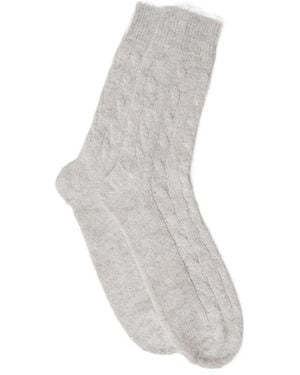Brunello Cucinelli Glittered Ankle Socks - Grey