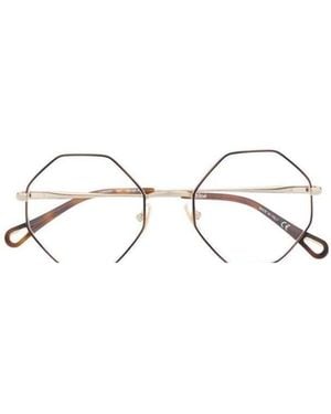 Chloé Chloé Eyewear Octagonal Frame Glasses - Natural