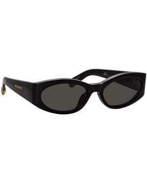 Jacquemus Oval Frame Sunglasses - White