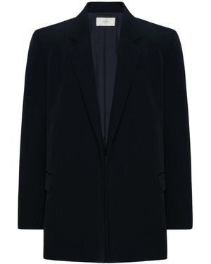 The Row Single-Breasted Wool Blazer - Blue