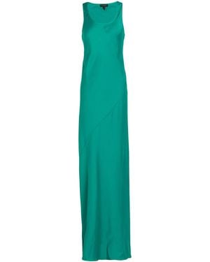 Rag & Bone Sleeveless Solidcolor Satin Dress - Green