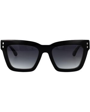 Isabel Marant Logo-Print Sunglasses - Black