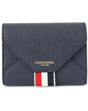 Thom Browne Snap Wallet - Blue
