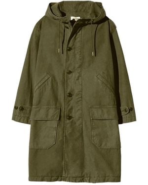 Nili Lotan Hooded Multi-Pocket Long Parka - Green