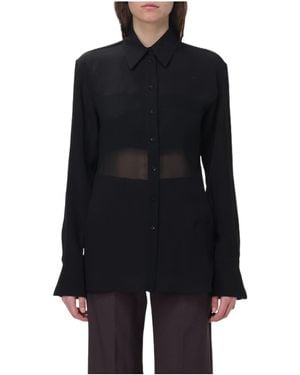 Sportmax Buttoned Long-Sleeved Shirt - Black