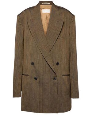 Dries Van Noten Double-Breasted Tailored Blazer - Green