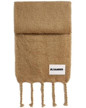 Jil Sander Fringed Scarf - Natural