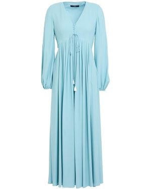 Weekend by Maxmara Midi Dress Acetate, Silk - Blue