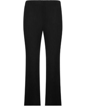 Homme Plissé Issey Miyake Homme Plissé Issey Miyake Tailored Pleated Trousers - Black