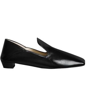 Phoebe Philo Square-Toe Loafers - Black