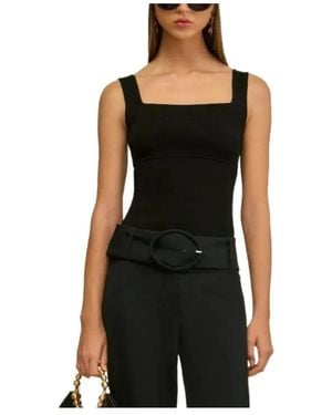 Cult Gaia Levi Square Neck Top - Black