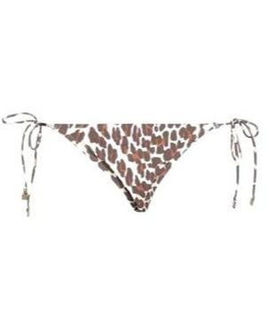 Tory Burch Leopard Print Bikini Bottoms - White