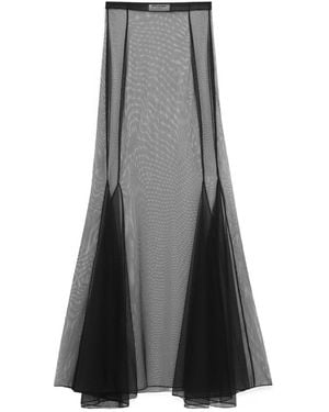 Saint Laurent Long Skirt - Gray
