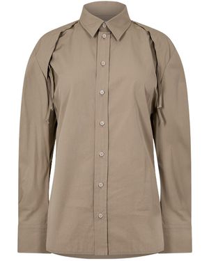 Bottega Veneta Long-Sleeve Shirt - Brown