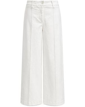 Eleventy Casual Pants With Belt Loops - White