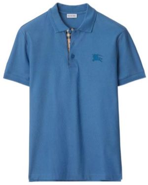 Burberry Cotton Polo Shirt - Blue