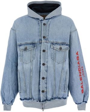 Balenciaga Patched Jacket - Blue