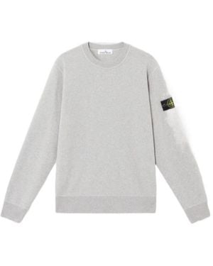Stone Island Logo Patch Sweatshirt - White
